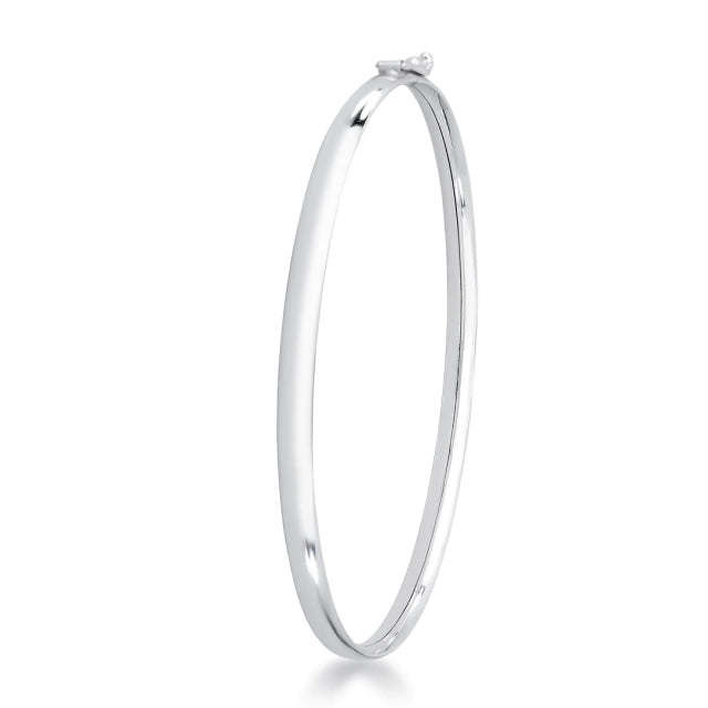 Bracelete Masculino em Prata 925 - Fio Abaulado 4mm