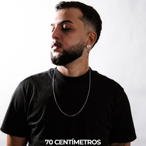 Corrente Masculina em Prata 925 - Tijolinho 2mm