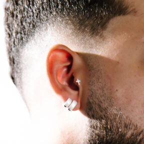 Piercing Masculino em Prata 925 - Cruz