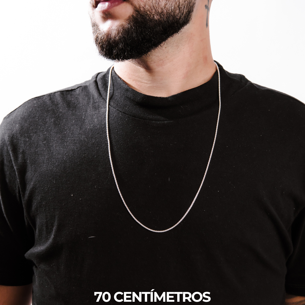 Corrente Masculina em Prata 925 - Pipoca 2mm