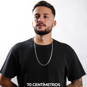 Corrente Masculina em Prata 925 - Grumet 4mm