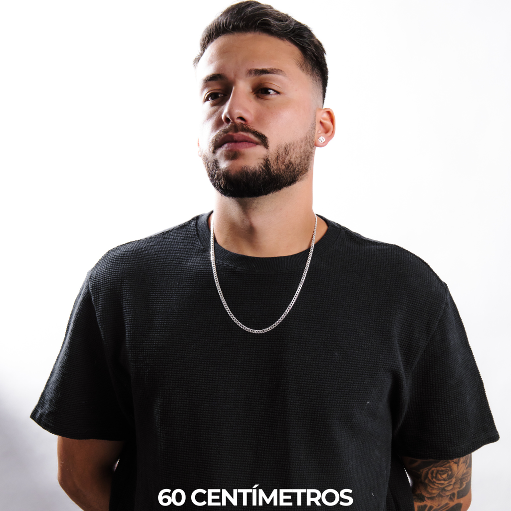 Corrente Masculina em Prata 925 - Grumet 4mm