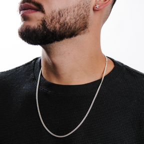 Corrente Masculina em Prata 925 - Grumet Duplo 3mm