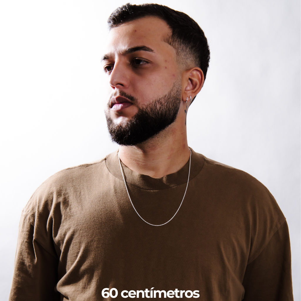 Corrente Masculina em Prata 925 - Cordão Baiano 1,5mm