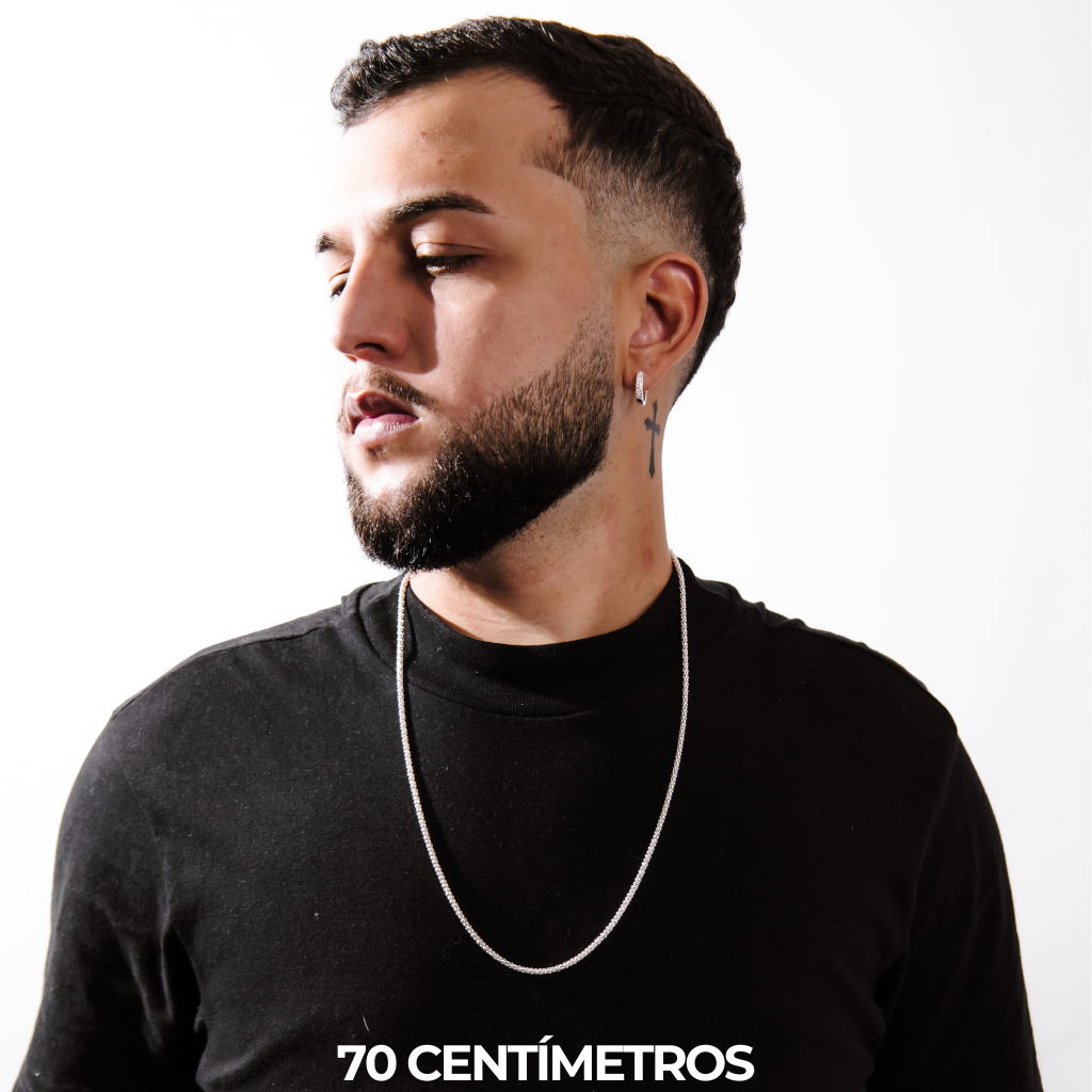 Corrente Masculina em Prata 925 - Pipoca 3mm