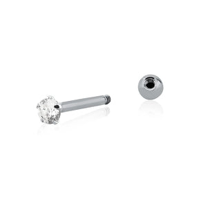 Piercing Masculino em Prata 925 - Ponto de Luz