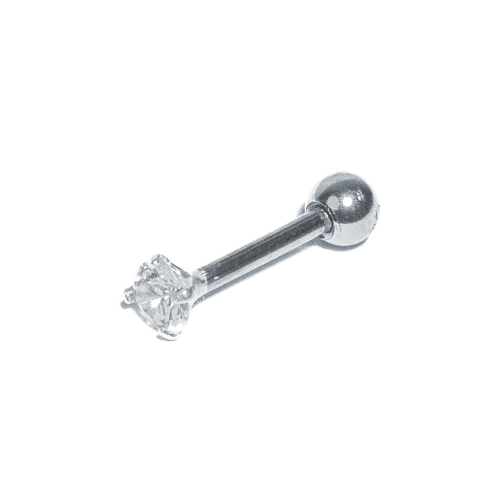 Piercing Masculino em Prata 925 - Ponto de Luz