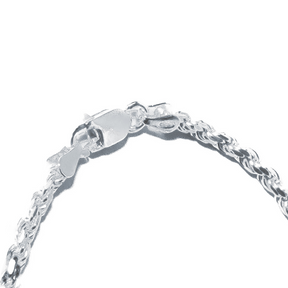 Pulseira Masculina em Prata 925 - Cordão Baiano 3mm