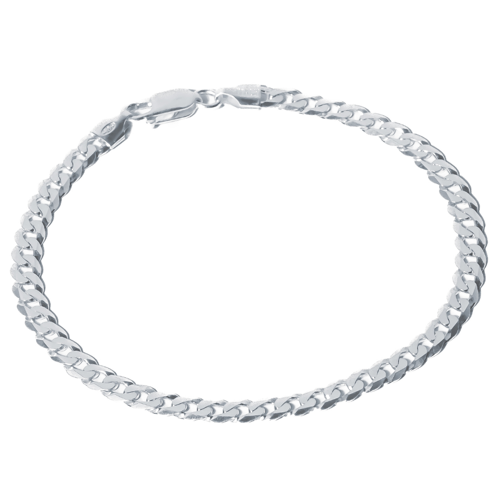 Pulseira Masculina em Prata 925 - Grumet 4mm