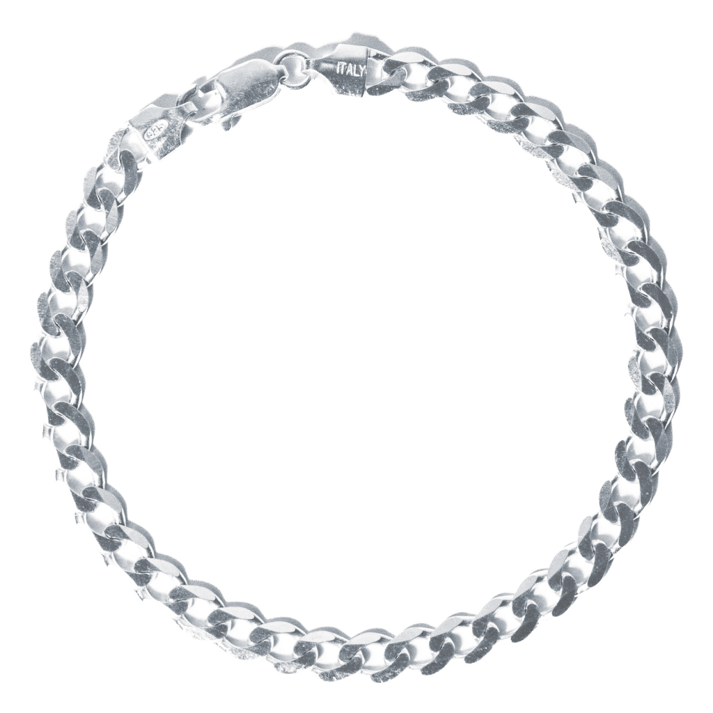 Pulseira Masculina em Prata 925 - Grumet 6mm