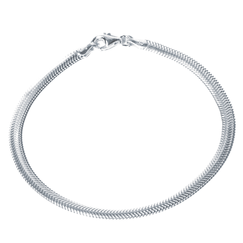 Pulseira Masculina em Prata 925 - Cobra 3,5mm