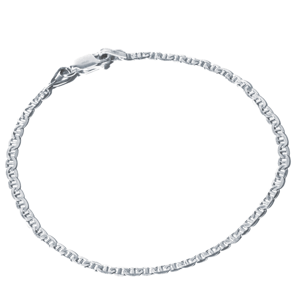 Pulseira Masculina em Prata 925 - Piastrine 2mm